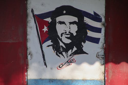 Foto profissional grátis de bandeira cubana, cara, che guevara