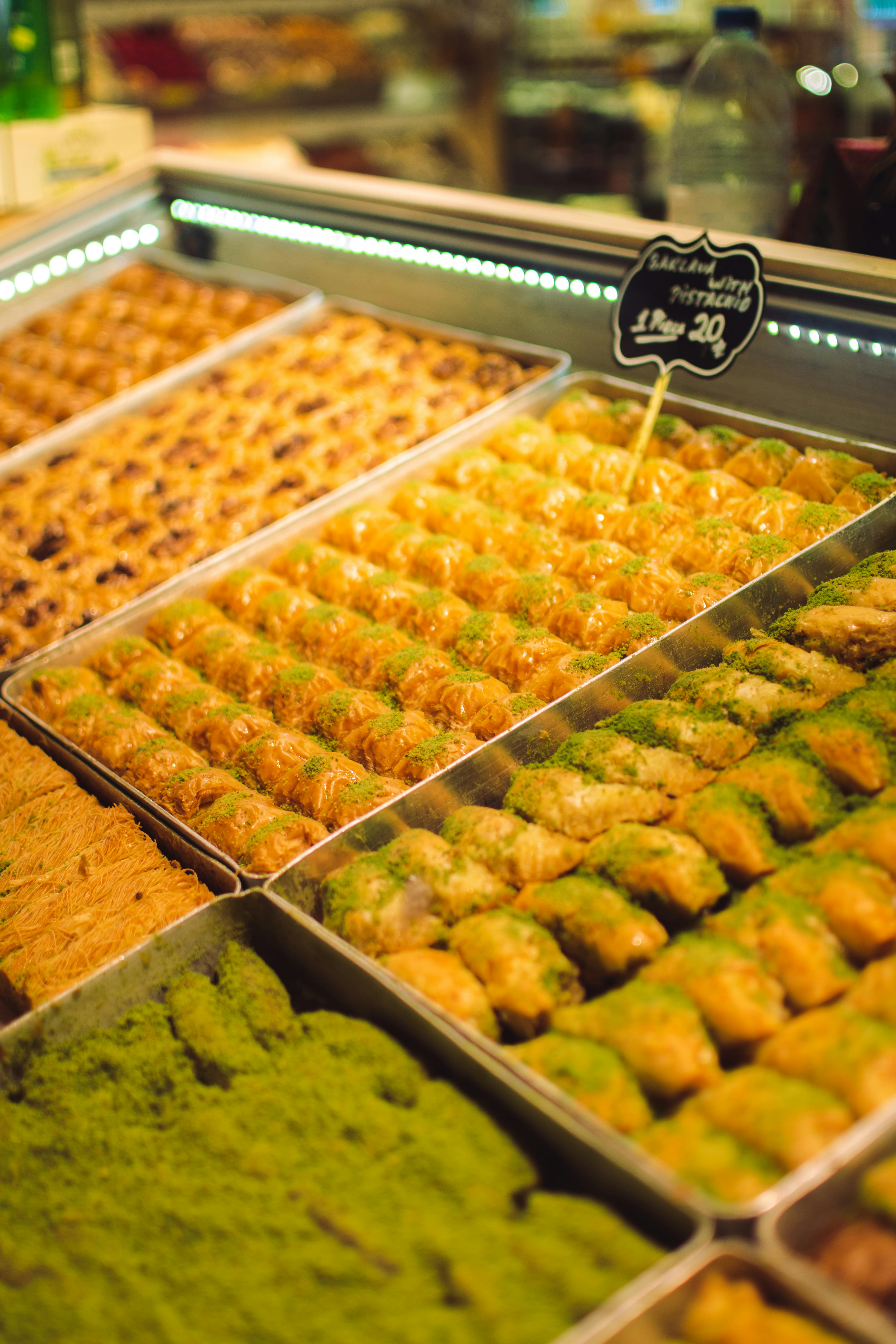 Selection of Baclava in Store · Free Stock Photo