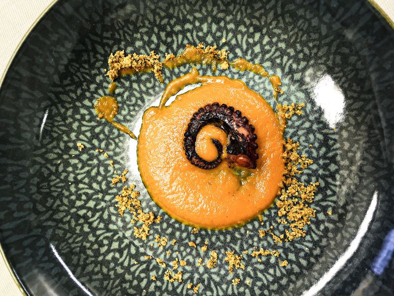 orange creamy sauce bowl