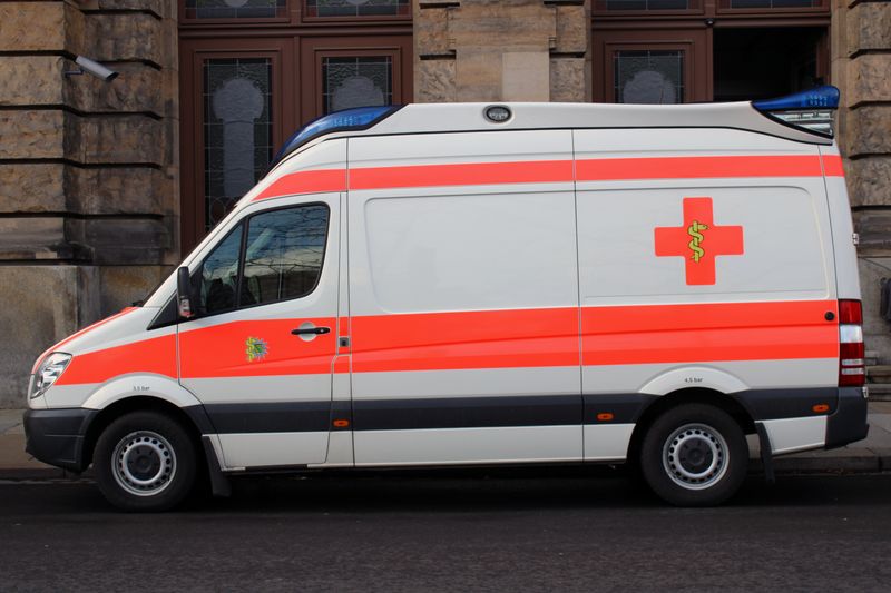 Rettungswagen in Dresden, Deutschland