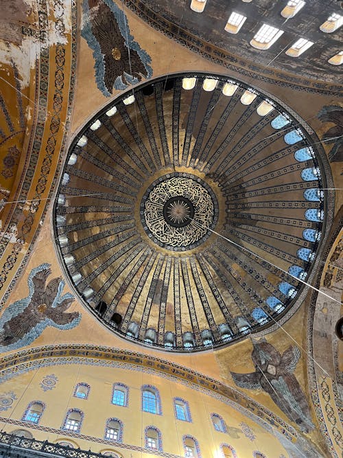 Low Angle Shot of Ceiling of a Dome