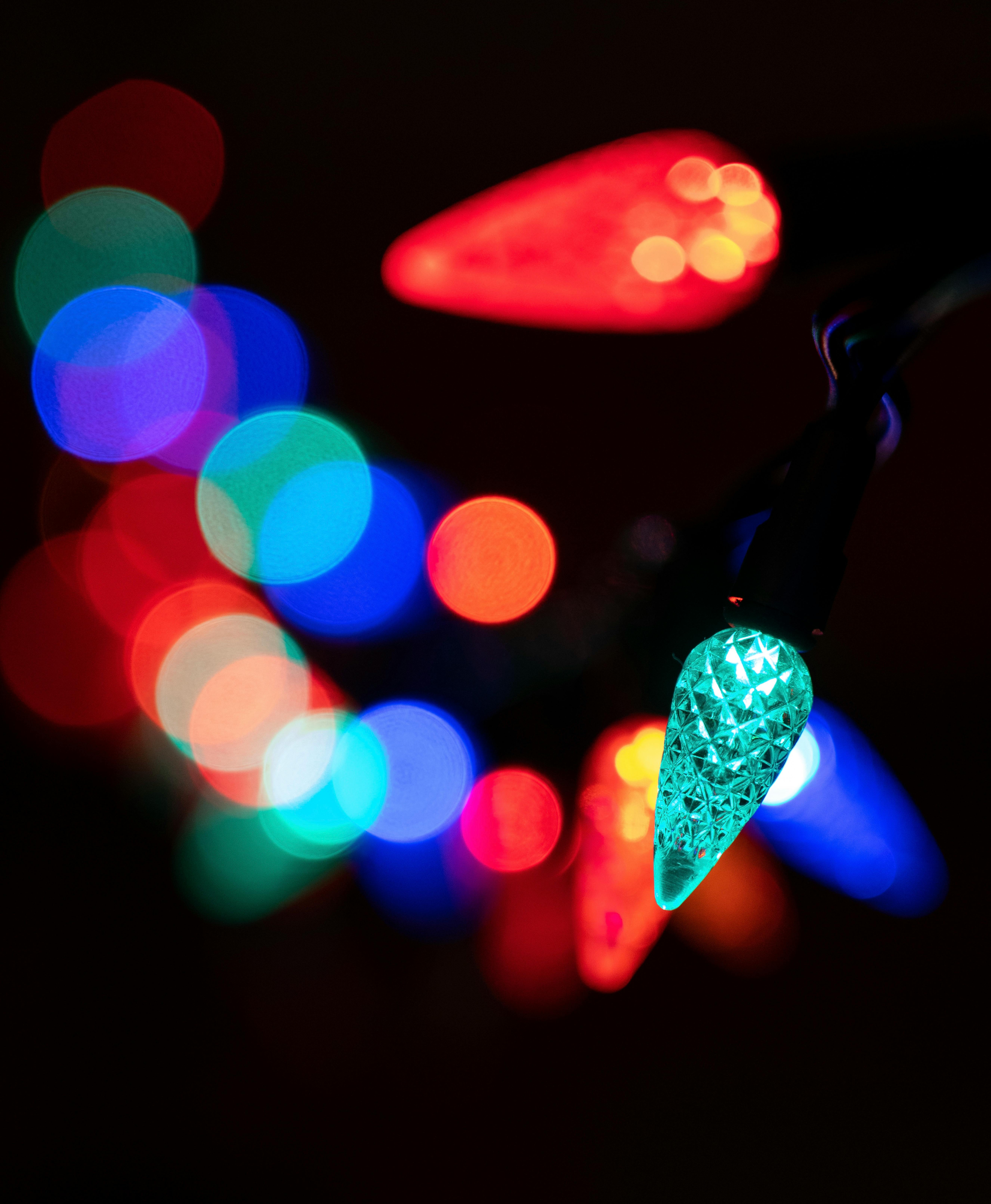 Colorful Shapes and Lights in Darkness · Free Stock Photo
