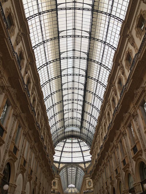 Fotobanka s bezplatnými fotkami na tému galleria vittorio emanuele ii, interiérový dizajn, Miláno