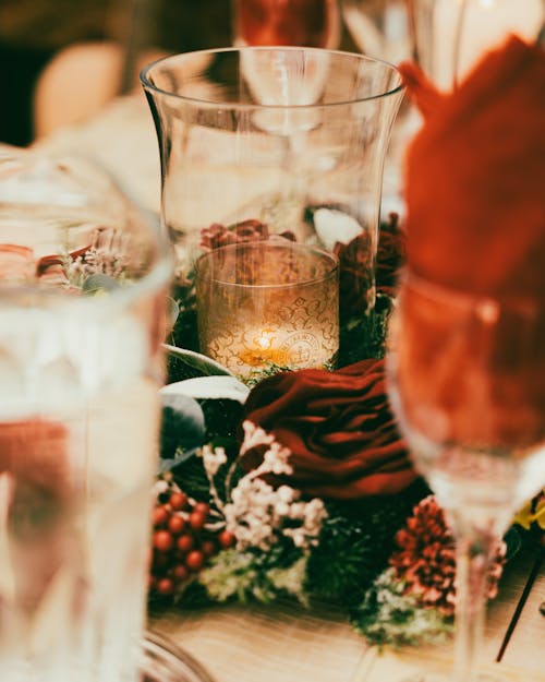 Christmas Decoration on a Table 