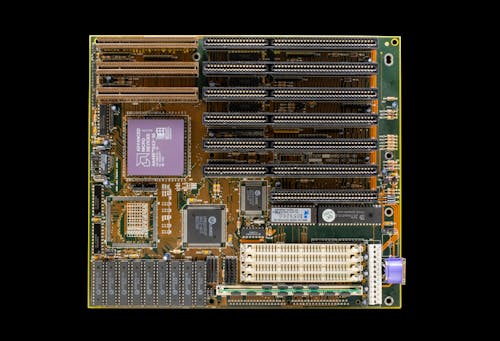Close-up of a Computer Component 