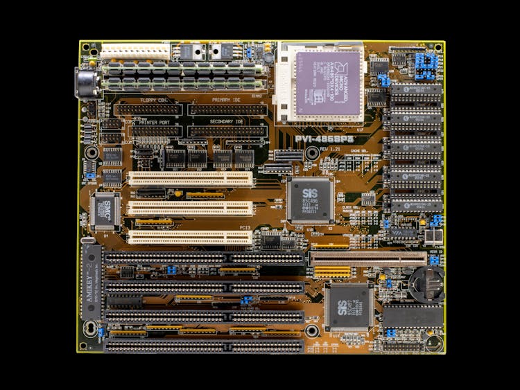 Close-up Of A Computer Component 