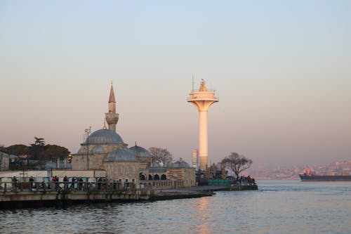 Mosque and Lighthouse in Istanbul