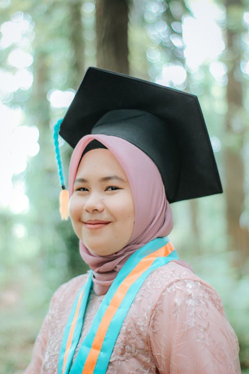 Portrait of Graduate in Traditional Clothing