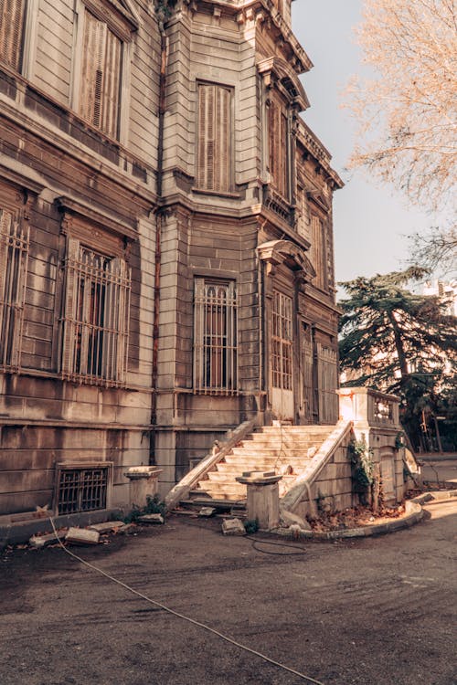 Pavement near Building Stairs