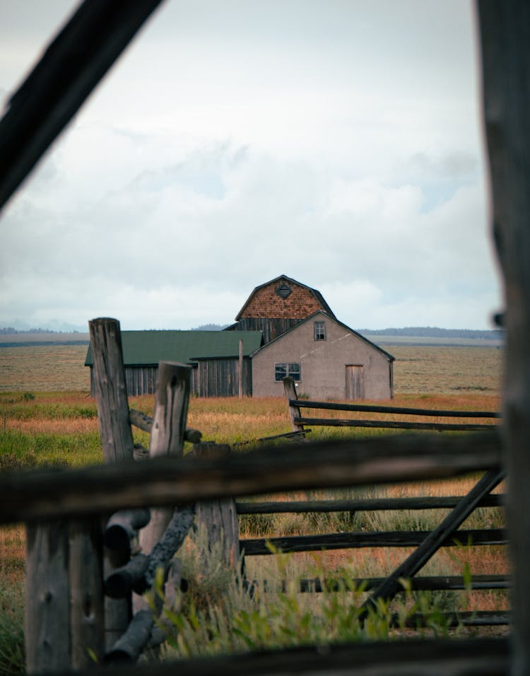 Abandoned Farm With Fence