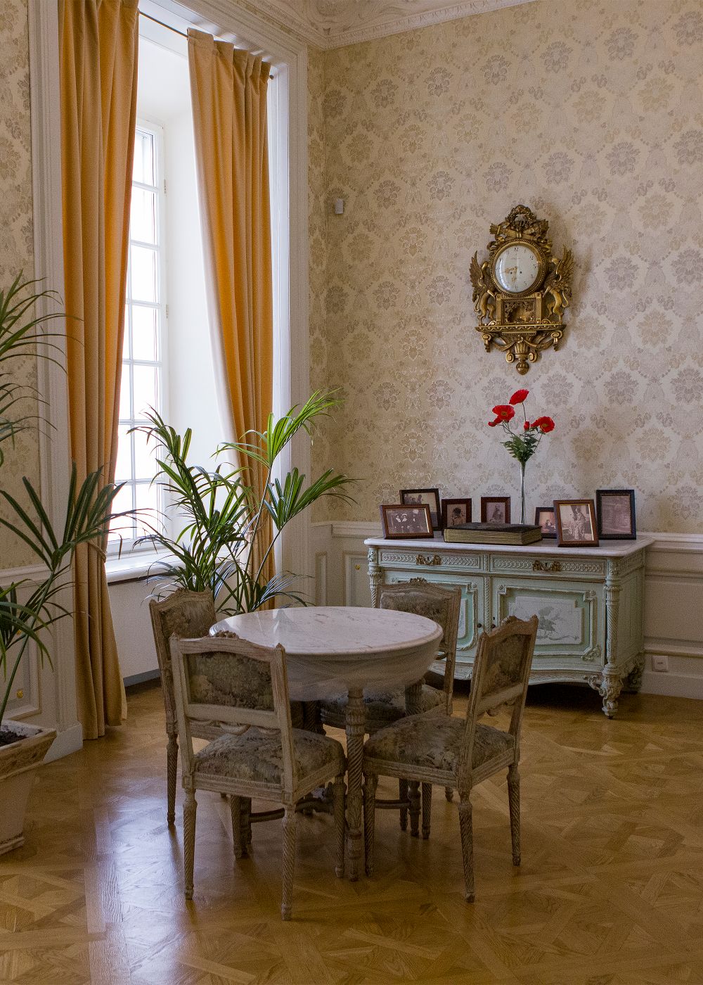 Restored Victorian chairs and table back in daily use