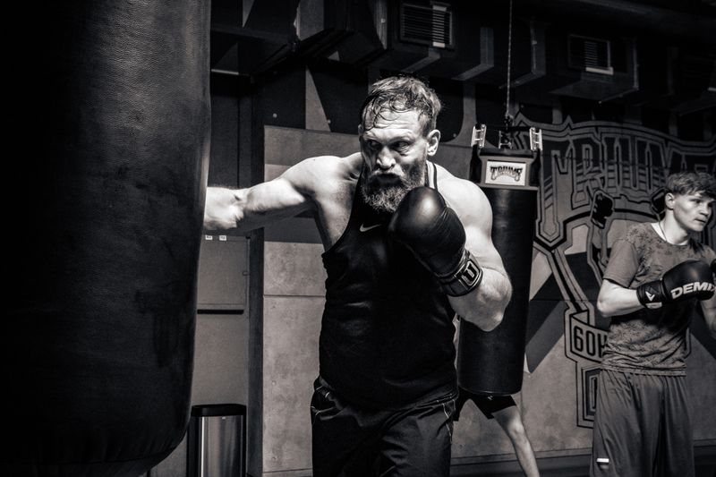 Boxe de haut niveau - puissance et technique