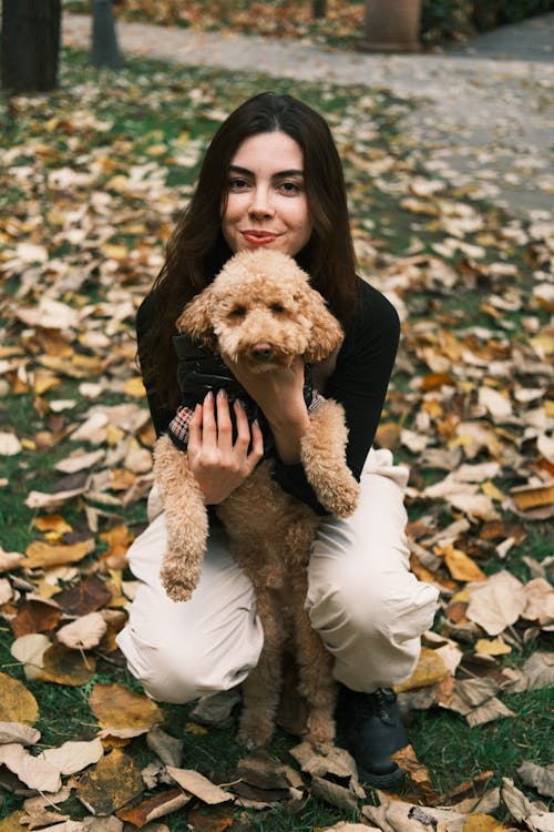 Photo of a Woman and her Dog