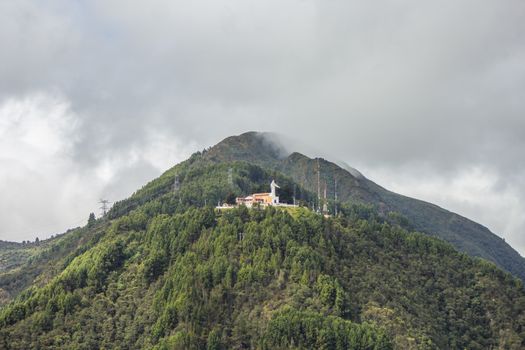 Monserrate funicular sunset — Bogotá