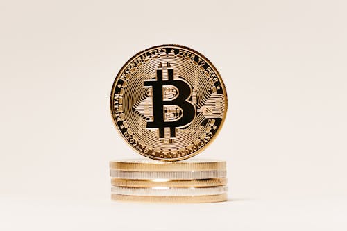 Darmowe zdjęcie z galerii z białe tło, bitcoin, kopiowanie