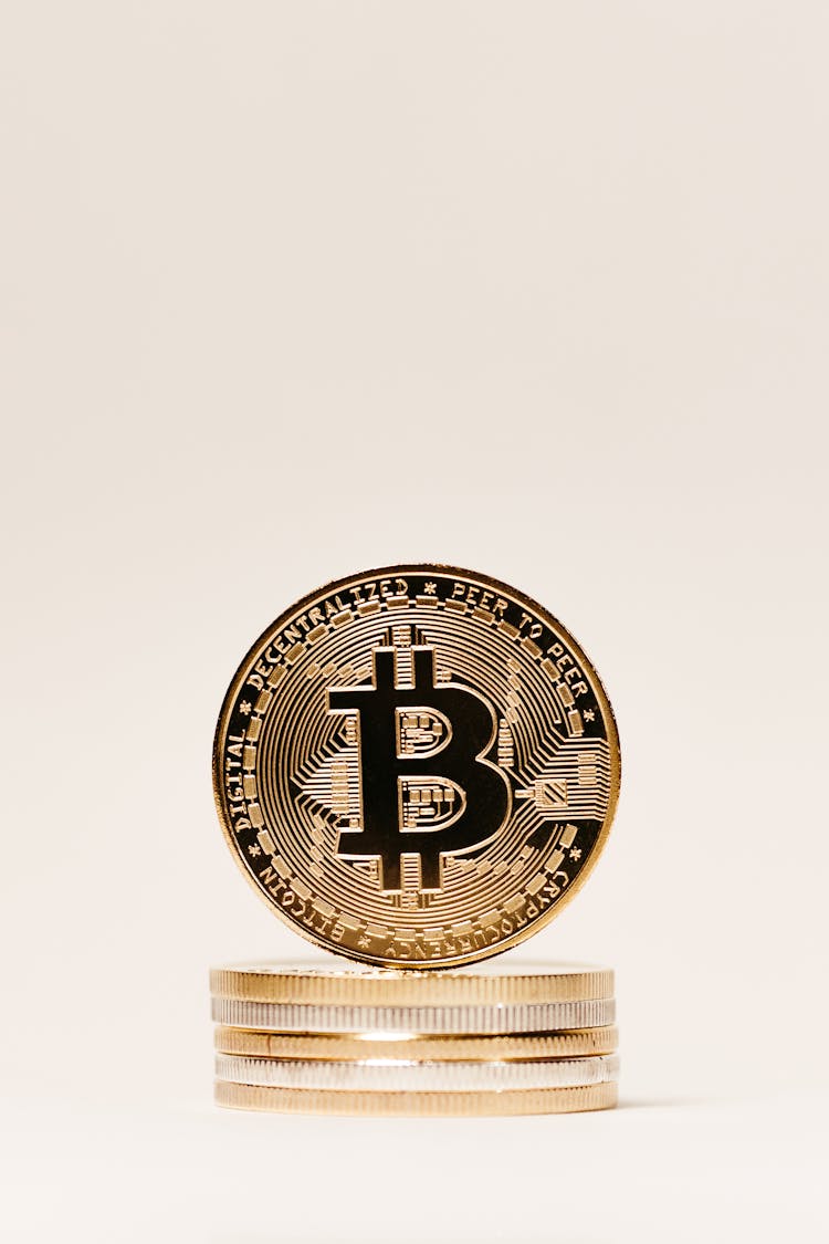 Gold Bitcoin Coins