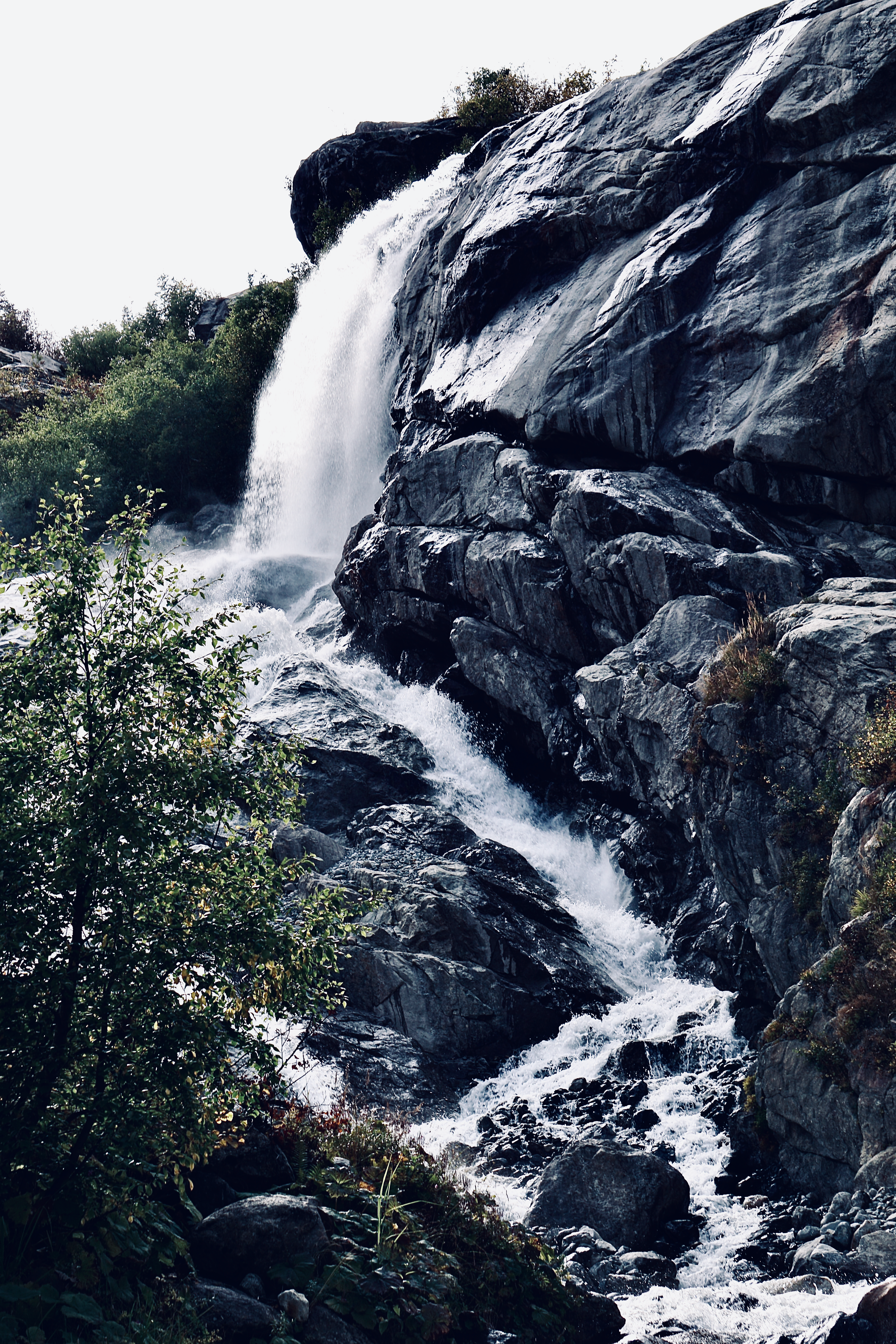 Waterfall on Rocks on Mountain · Free Stock Photo