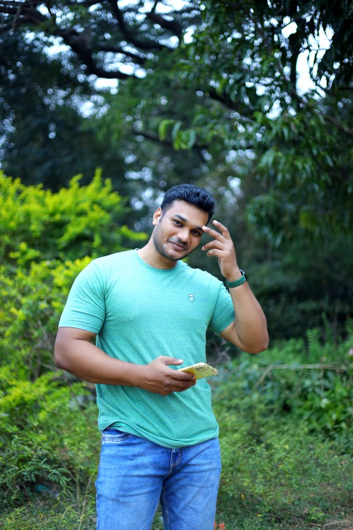 Delivery team member checking a smartphone
