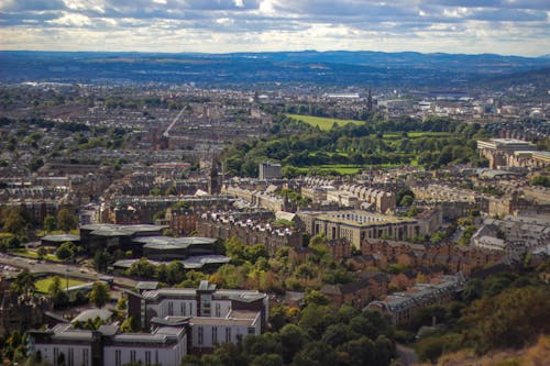 Foto stok gratis bangunan, edinburgh, fotografi udara