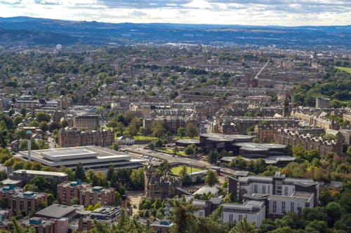 Foto stok gratis bangunan, edinburgh, fotografi udara