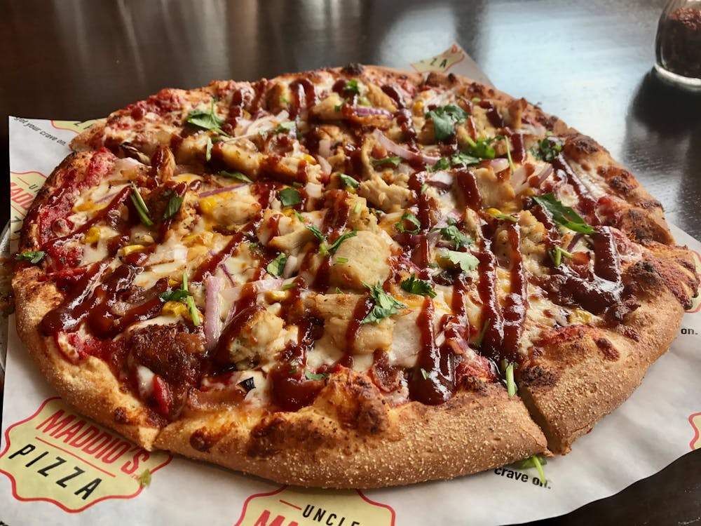 BBQ Chicken Pizza with Mozzarella Balls