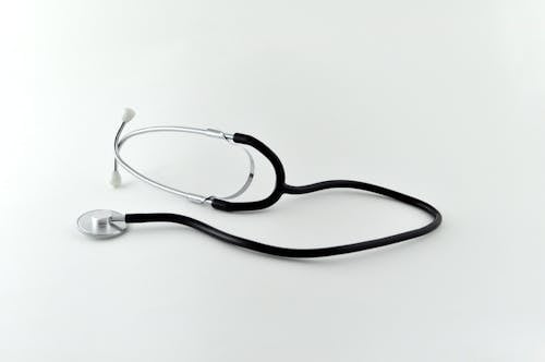 Close Up Photo of Black Stethoscope
