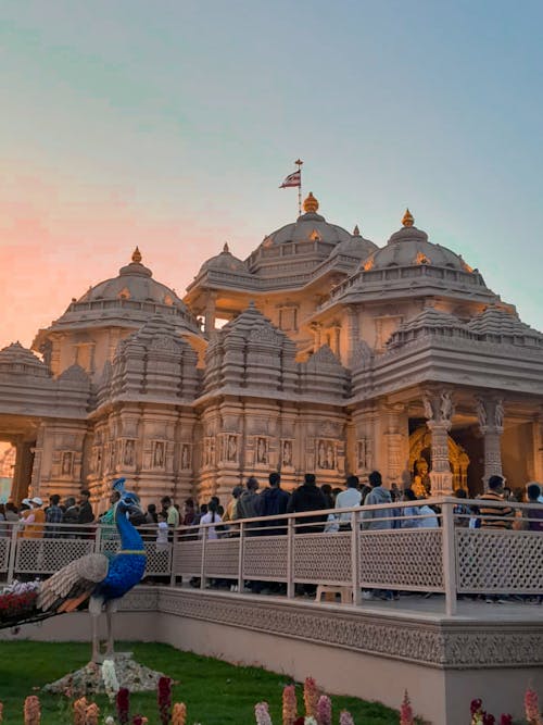 People Standing Near on the Temple