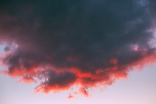 Free Gray Cloud Formation at Golden Hour Stock Photo