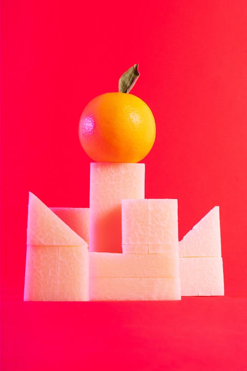 オレンジ, キューブ, フルーツの無料の写真素材