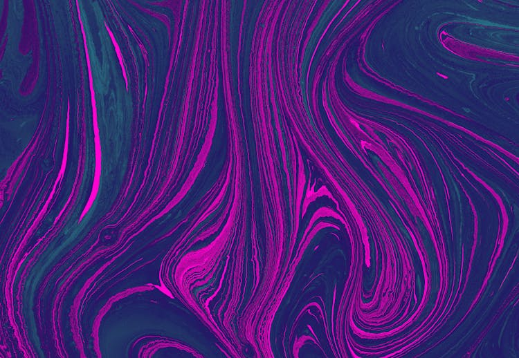 Close-up Of Abstract Purple Painting 