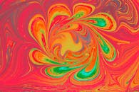 Green and Red Abstract Pattern