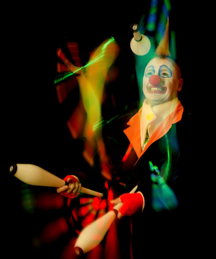 Clown Performing In Circus