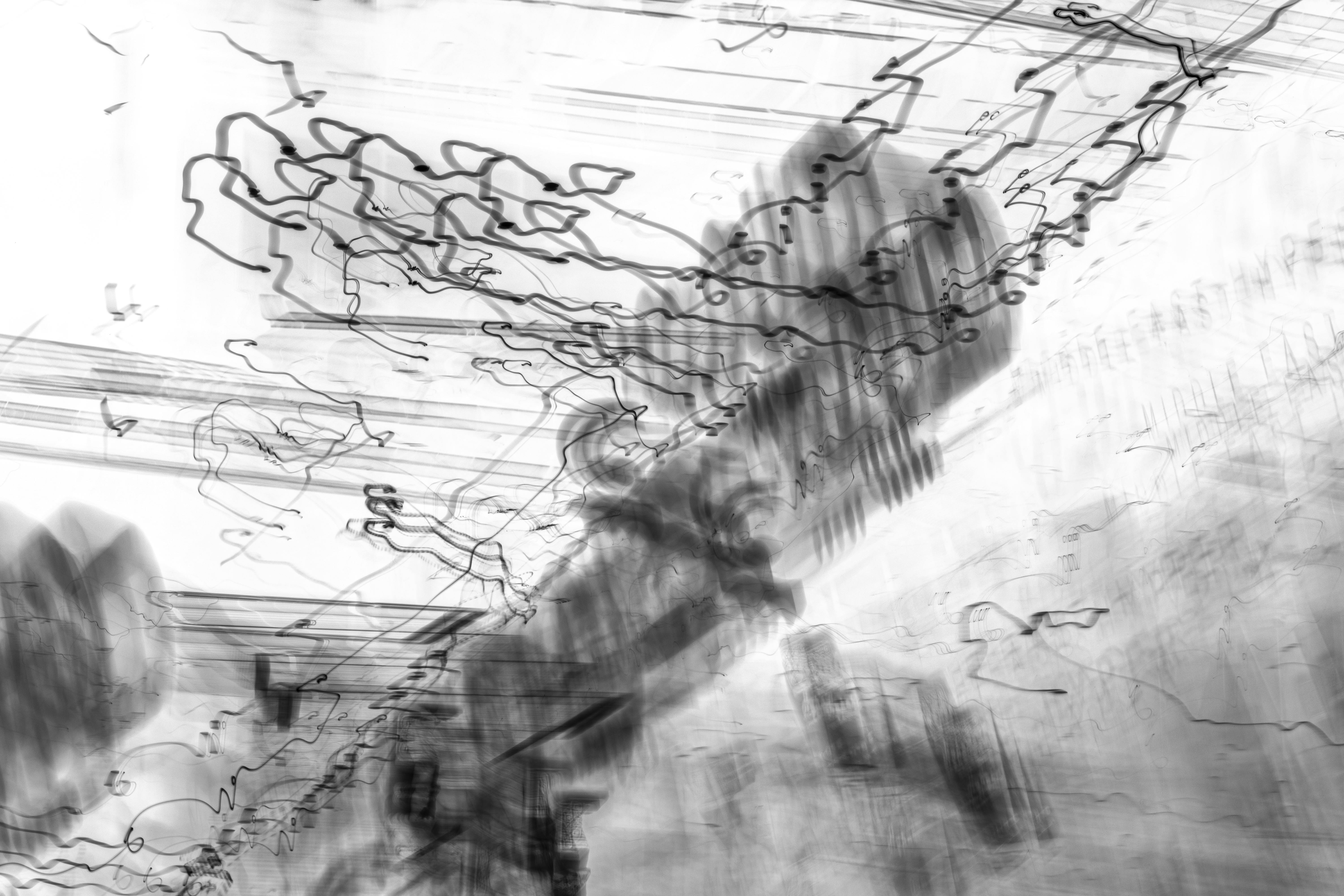 Granular Pattern on Monochrome Photography · Free Stock Photo