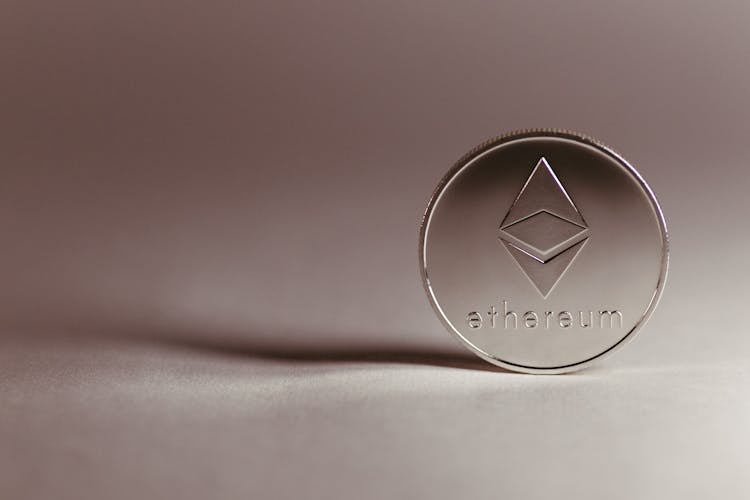 Close Up Of Etheroum Crypto Currency Coin