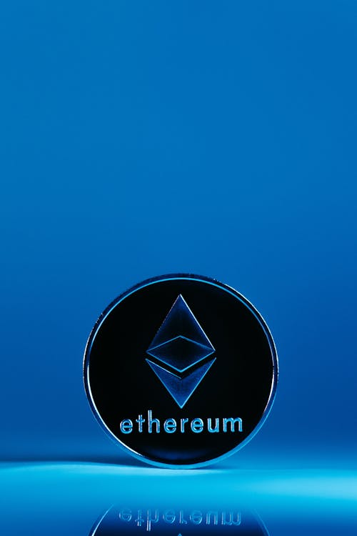 Close Up of Etheroum Crypto Currency Coin