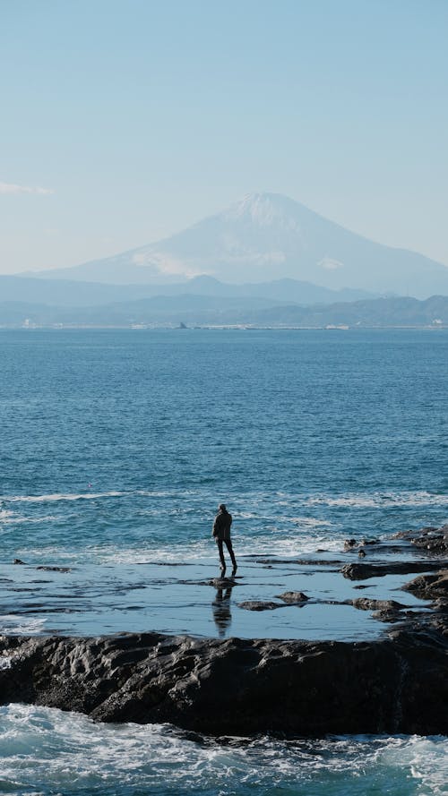 Foto d'estoc gratuïta de aventura, Costa, d'esquena