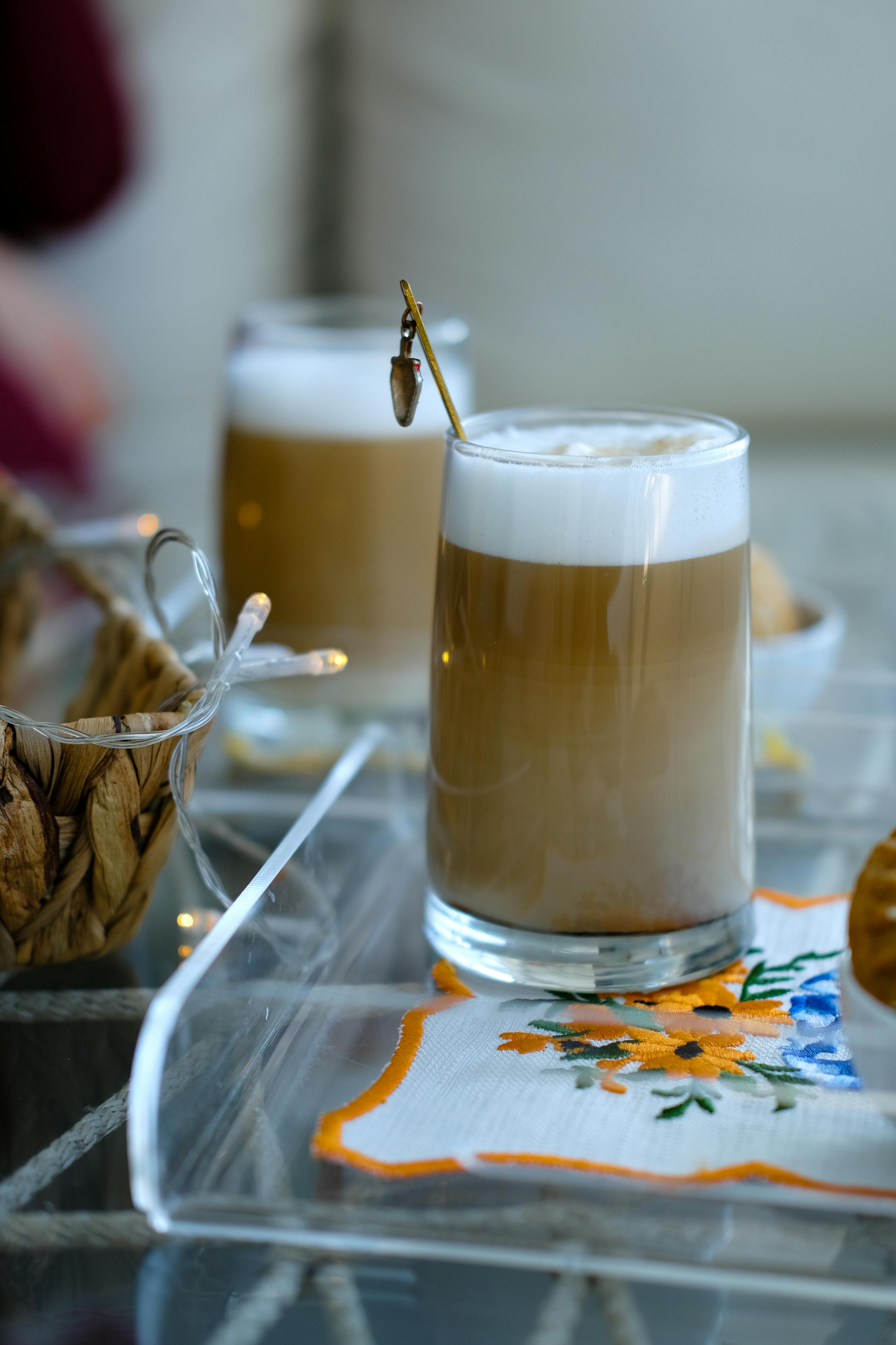 Clear Plastic Cups with Brown and Green Liquid · Free Stock Photo