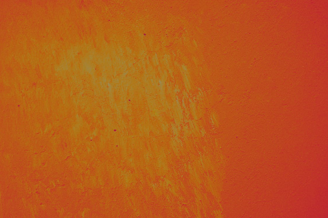 Uneven Orange Wall Paint Background