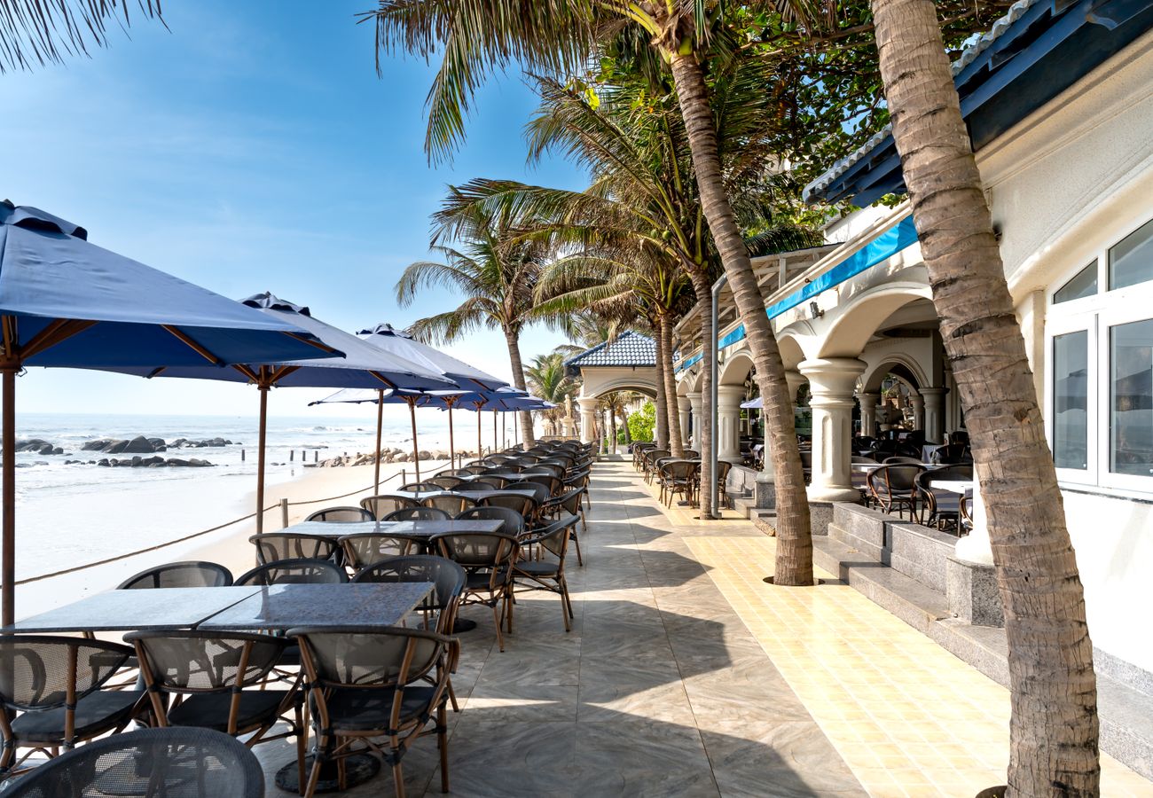 Beachfront restaurant by the sea