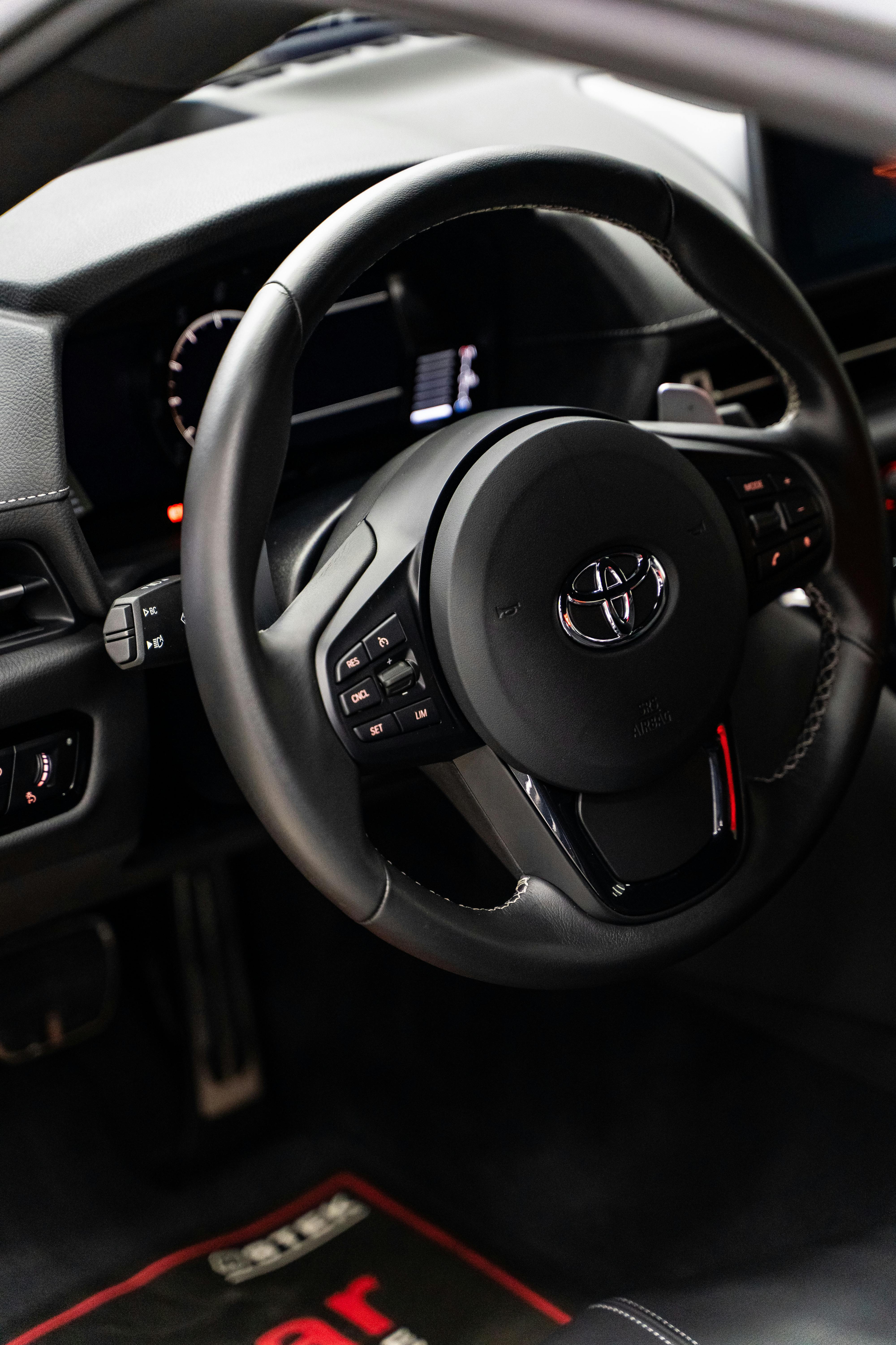 Close up of Toyota Steering Wheel · Free Stock Photo