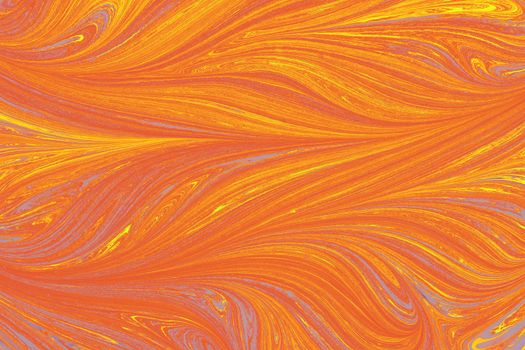 Energetic abstract pattern with swirling orange and yellow hues, ideal for bold backgrounds.