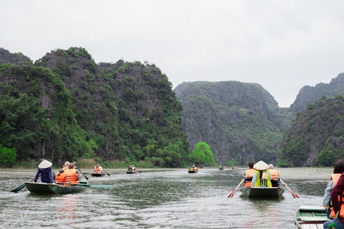 คลังภาพถ่ายฟรี ของ คนแจวเรือ, นักท่องเที่ยว, น้ำ