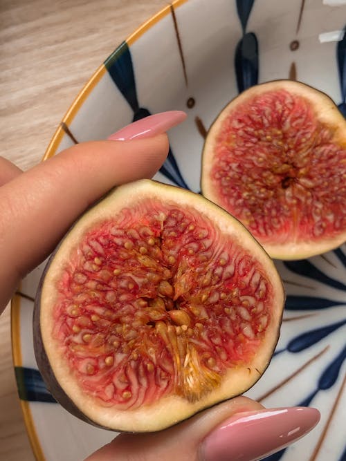 Photo of a Fig Cut in Half