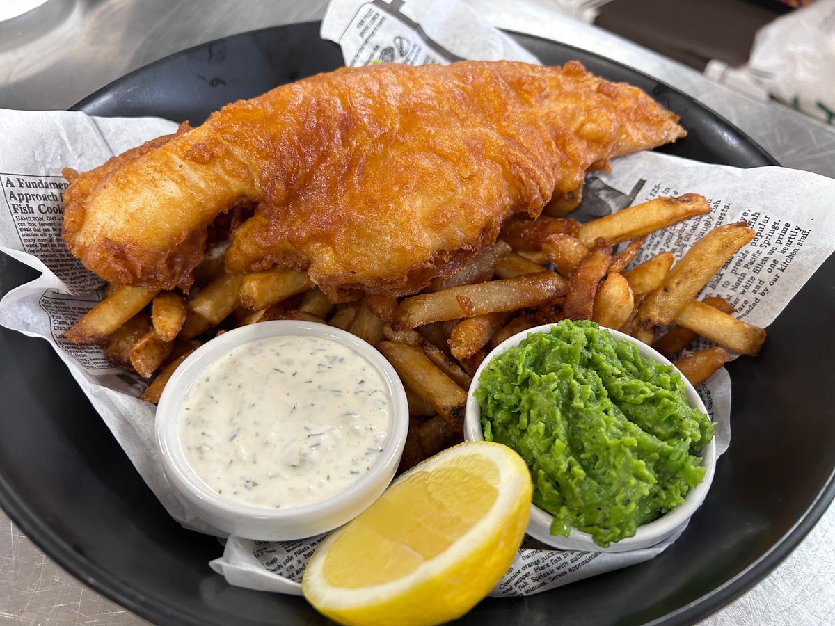 Illustrative stock food photograph; not a photo of Northern Fish Restaurant