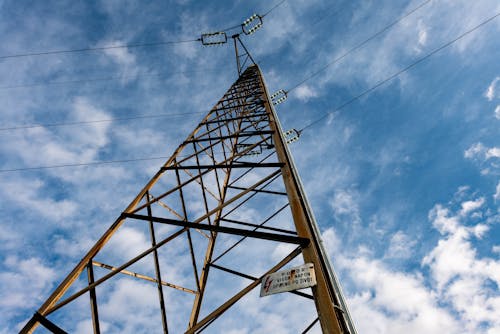 Δωρεάν στοκ φωτογραφιών με γραμμή ρεύματος, ηλεκτρικές γραμμές, ηλεκτρικό πύργο