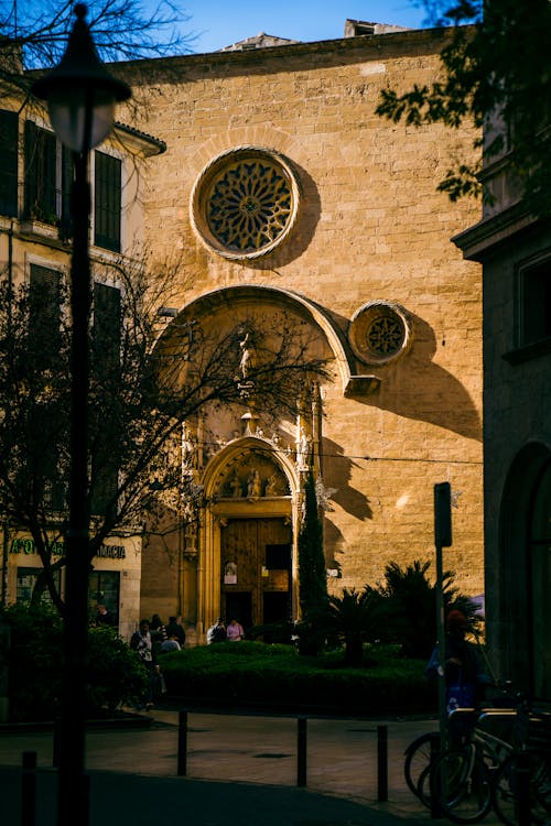 Photo of the Entrance to the Church of Saint Michael Church in Palma de Mallorca, Spain