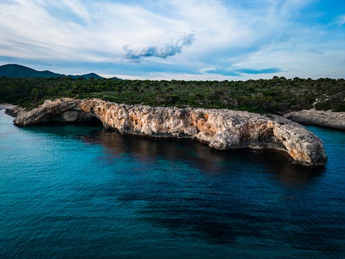 Foto d'estoc gratuïta de foto des d'un dron, fotografia aèria, illa