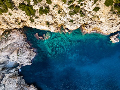 Základová fotografie zdarma na téma letecká fotografie, malebný, moře