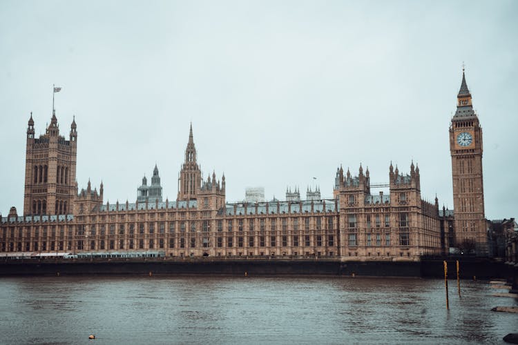 Big Ben And Parliament At Waterfront