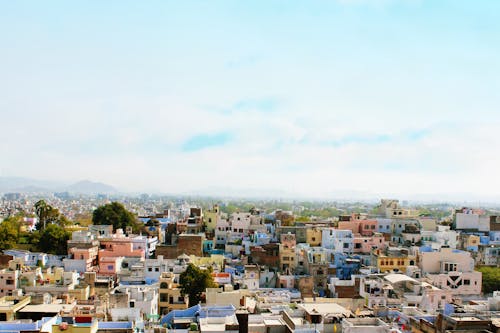 Free stock photo of arial shot, city, city of lake